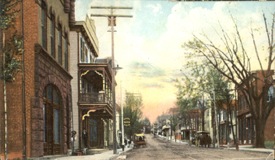 North side of Main St, today the site of a bank west of the Post Office parking lot.